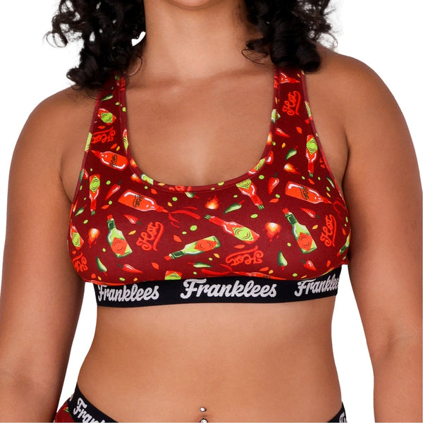 Racerback Bralette | Soft Cotton | Hot Sauce