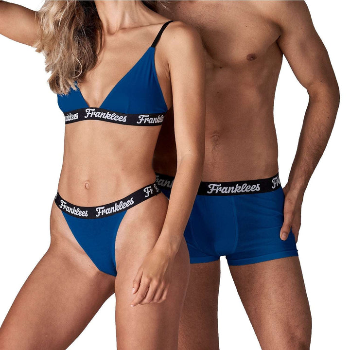 TRIANGLE BRALETTE - BLUE