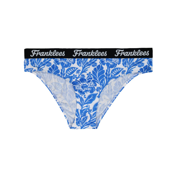 Bikini Brief | Soft Cotton | Blue Florals